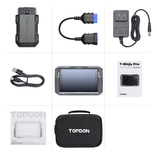 TOPDON T-Ninja Pro Key Programmer Key Learning Remote Control Learning PIN Reading Delete Keys All Keys Lost OBD2 Scanner - Image 3
