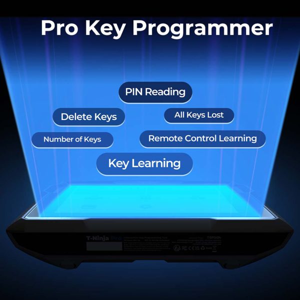 TOPDON T-Ninja Pro Key Programmer Key Learning Remote Control Learning PIN Reading Delete Keys All Keys Lost OBD2 Scanner - Image 5